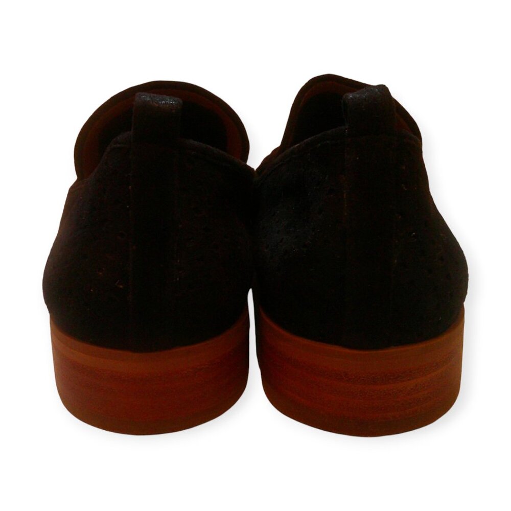 SUSINA Suede Leather Perforated Loafers 8M - Picture 2 of 7